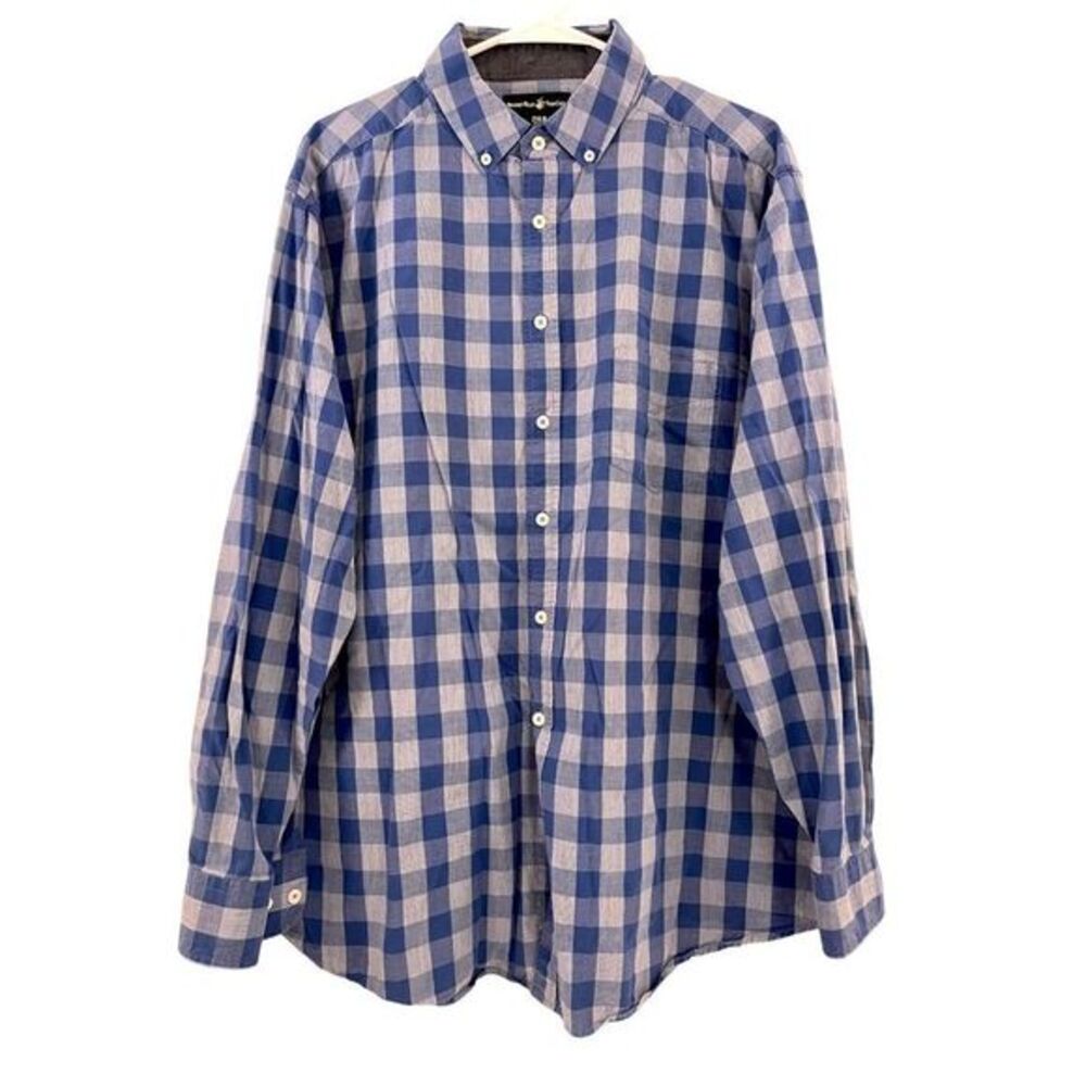 Beverly Hills Polo‎ Club Checkered Long Sleeve 2XLB